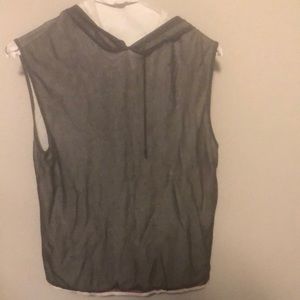 Versace Jeans Coutore sleeveless mesh hoodie